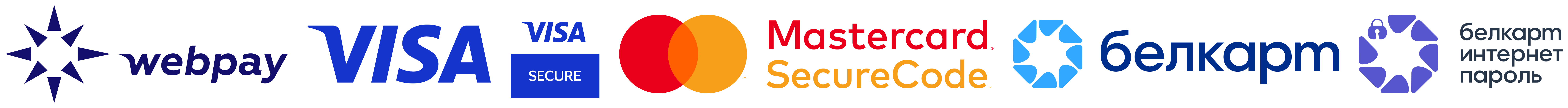 Способы оплаты: VISA, MasterCard, БЕЛКАРТ через WebPay